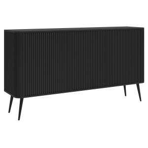 Buffet 3 portes noir 163 cm