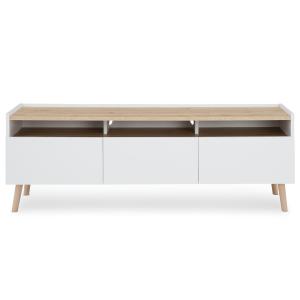 Buffet 3 tiroirs en bois blanc