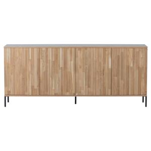 Buffet 4 porte en chêne naturel 200cm