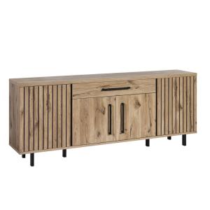Buffet 4 portes 1 tiroir aspect bois canyon oak effet tasse…