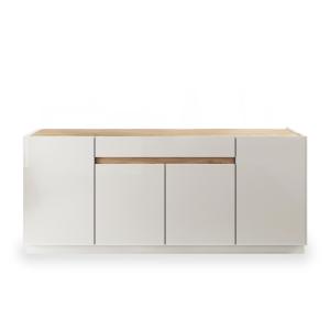 Buffet 4 portes 1 tiroir bois, blanc