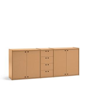 Buffet 4 portes 4 tiroirs 197x80 cm
