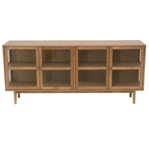 Buffet 4 portes effet bois chêne massif