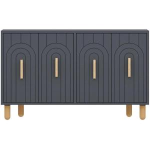 Buffet 4 portes en aggloméré tiger anthracite