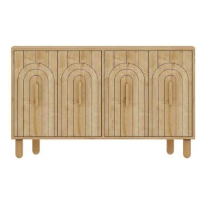 Buffet 4 portes en aggloméré tiger chêne