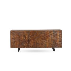 Buffet 4 portes en bois massif de manguier