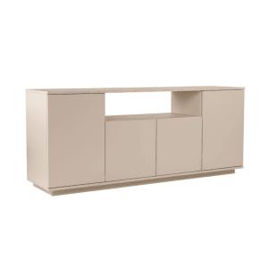 Buffet 4 portes et 1 niche centrale L180 cm - Beige