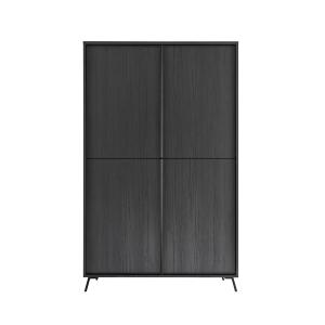 Buffet 4 portes  - H174 cm - Noir