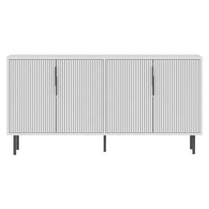 Buffet 4 portes L150 cm - Blanc