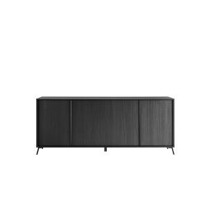 Buffet 4 portes - L205 cm - Noir