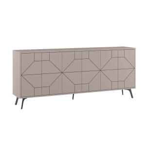 Buffet 6 portes L184 cm - Taupe