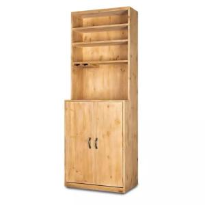 Buffet à vin de service H195 cm 2 portes bois massif