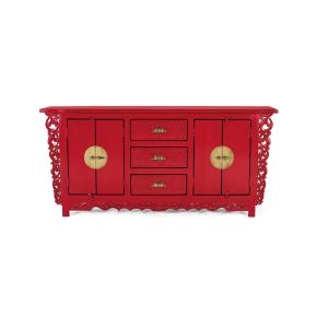 Buffet avec 2 portes et 3 tiroirs en bois de manguier