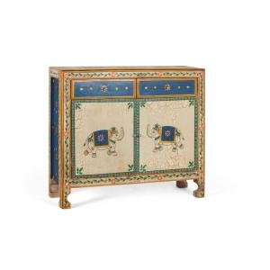 Buffet avec 2 tiroirs et 2 portes en bois de manguier
