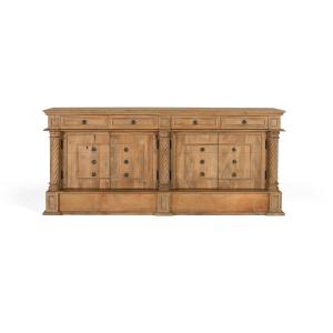 Buffet avec 4 tiroirs et 4 portes en bois de manguier