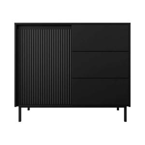 Buffet bas 1 porte 3 tiroirs ouverture par pression L103cm…