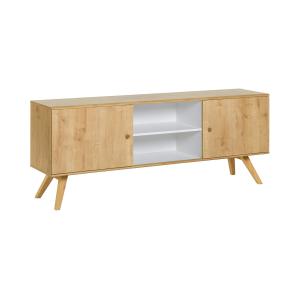 Buffet bas 2 portes avec étagère centrale L179,5 cm - Marro…