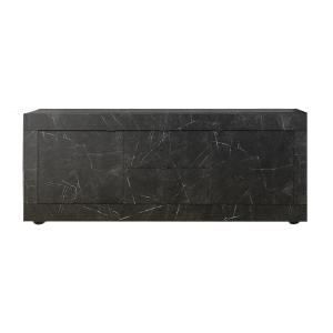 Buffet bas 2 portes et 2 tiroirs - L210 cm - Noir