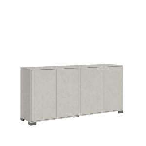 Buffet bas 4 portes 172x40x83 cm effet bois cachemire