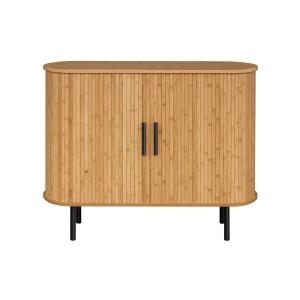 Buffet bas contemporain 100 cm bois / noir