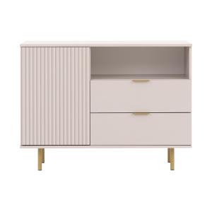 Buffet bas contemporain 107 cm beige