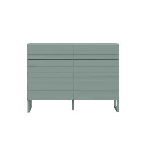 Buffet bas contemporain 110 cm vert sauge