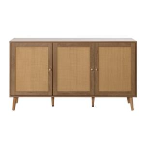 Buffet bas contemporain 140 cm bois