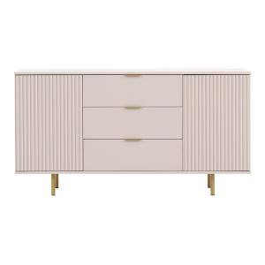 Buffet bas contemporain 150 cm beige