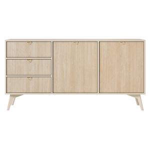 Buffet bas contemporain 158 cm beige