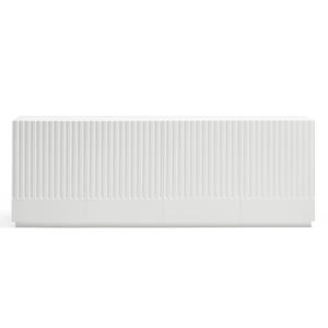 Buffet blanc 4 portes 198x48 cm