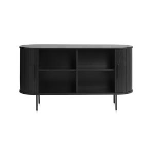 Buffet bois noir 140x45cm