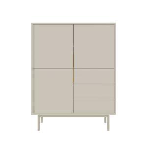 Buffet  cachemire 3 portes 3 tiroirs 104cm