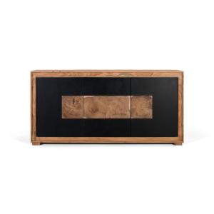 Buffet contemporain en bois de manguier et pieds en fer