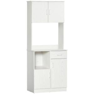 Buffet de cuisine 4 portes 1 tiroir mdf blanc