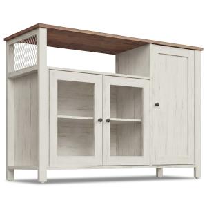 Buffet de cuisine avec 3 portes 110 x 33 x 75 cm marron et…