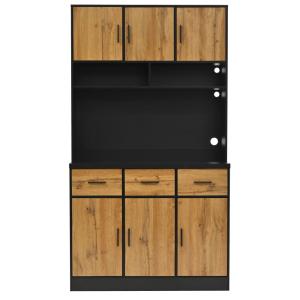 Buffet de cuisine avec éclairage LED et prises intégrées