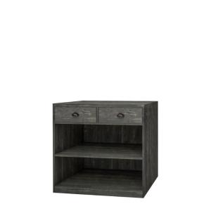 Buffet de service H90cm 2 tiroirs bois massif