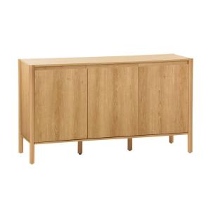 Buffet décor bois 3 portes naturel
