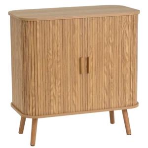 Buffet effet bois à portes coulissantes 80x40x80cm