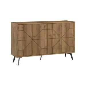 Buffet effet bois beige 123x35  cm