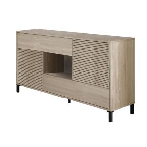 Buffet effet bois beige 151x41 cm