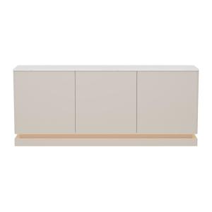 Buffet effet bois beige, blanc