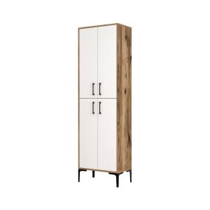 Buffet effet bois beige, blanc 60x35  cm