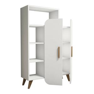 Buffet effet bois blanc 90x32  cm