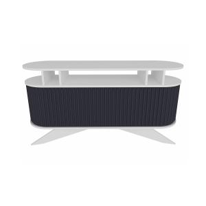 Buffet effet bois blanc, anthracite 150x43  cm