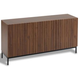 Buffet effet chêne vintage grainé foncé 3D ondulé