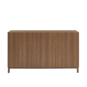 Buffet  effet noyer 3 portes 140 cm