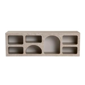 Buffet en bois beige 160 x 40 x 51 cm