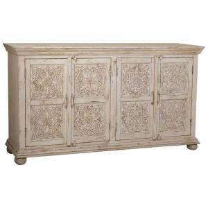 Buffet en bois beige 169x39x91