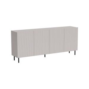 Buffet en bois beige 200x42x82h cm